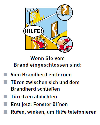 Verhalten im Brandfall